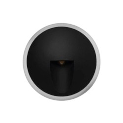 Lampara de pared LED Luz cálida 1W Negro Illux