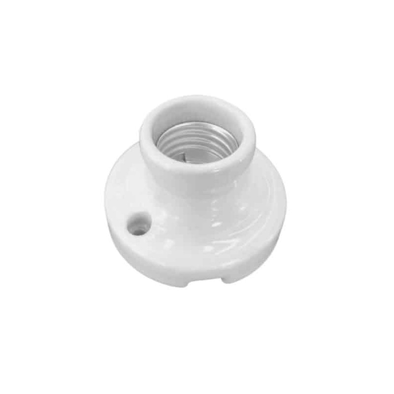 Portalámpara de ceramica color Blanco 250VCA 660W Royer
