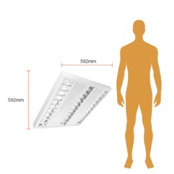 Lámpara de Techo LED Empotrable tipo Gabinete Luz Fría Base (G5x3) Tecnolite