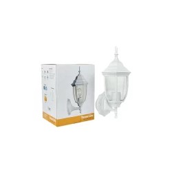 Lámpara de Pared Tipo Farol para Exteriores Base E27 Blanco Tecnolite