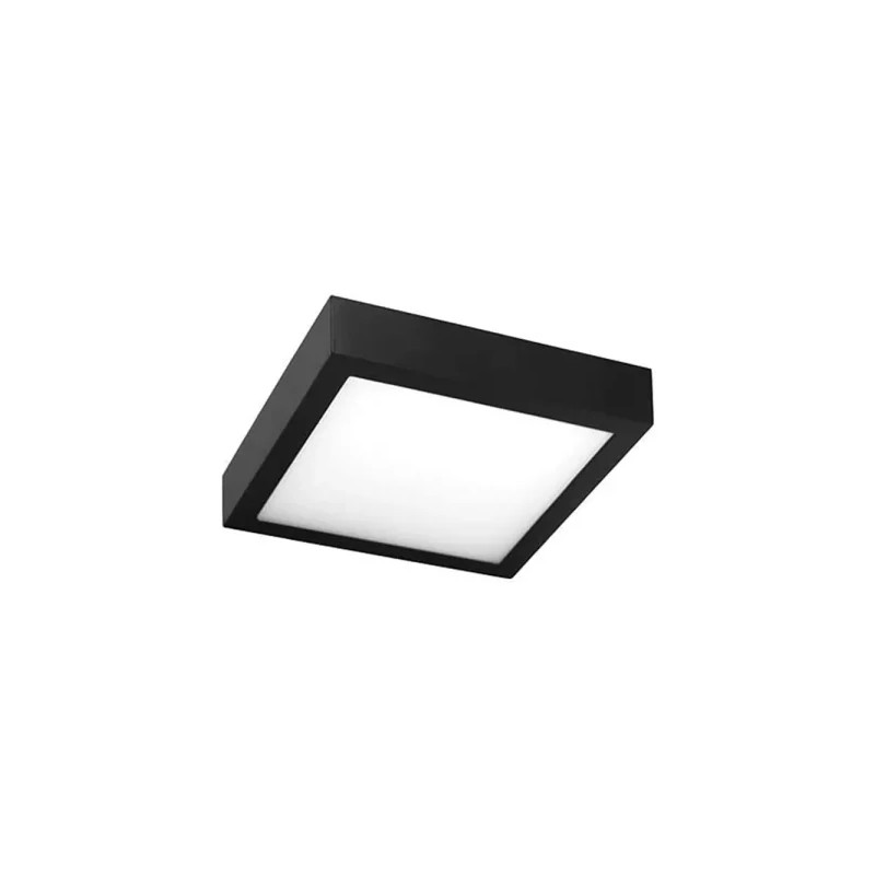 Plafón SMD LED Luz blanca 8W Negro Illux