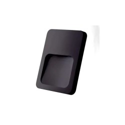 Lámpara de pared LED Luz cálida 1.5W Negro Tecnolite