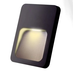 Lámpara de pared LED Luz cálida 1.5W Negro Tecnolite