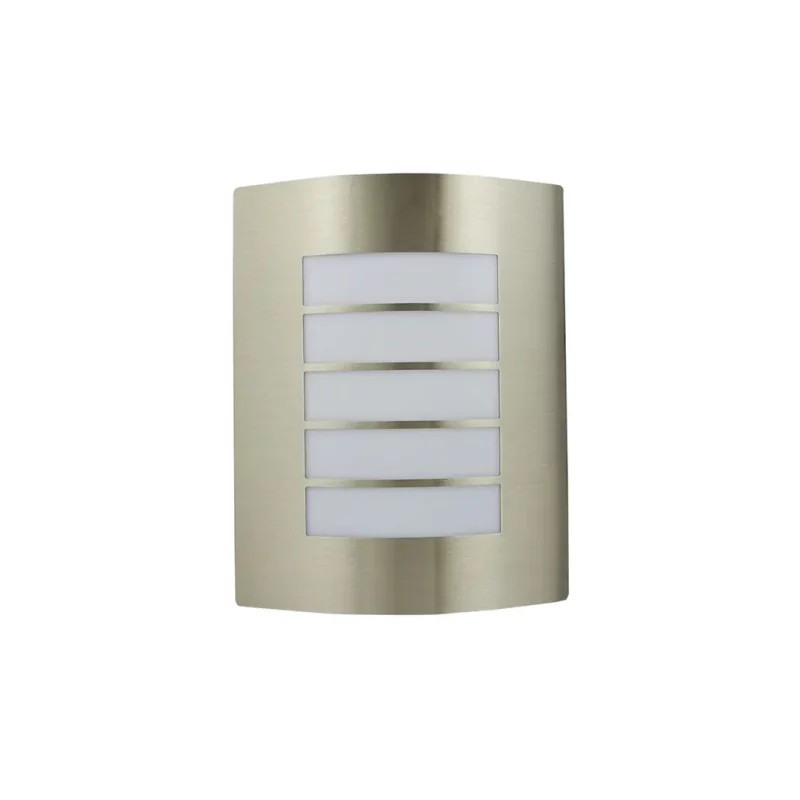 Lámpara de pared exterior E27 Satinado 15W Turin Tecnolite