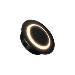 Lámpara de pared LED Luz cálida 3W Negro Illux