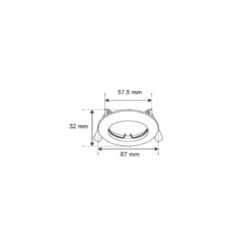 Empotrado GX5.3 Cromado 50W Tecnolite