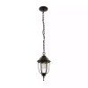 Lámpara de Techo Colgante tipo Farol para Exterior base E27 26W Negro Tecnolite