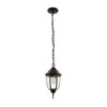 Lámpara de Techo Colgante tipo Farol para Exterior base E27 26W Negro Tecnolite