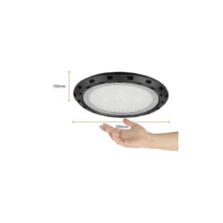 Lámpra LED Colgante Industrial Luz Fría 100W Negro Tecnolite