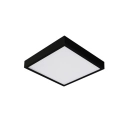 Plafón SMD LED Luz cálida 8W Negro Illux