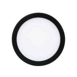 Plafon LED Luz calida 6W Negro Illux
