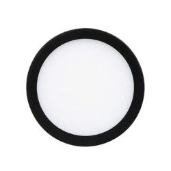 Plafon LED Luz calida 6W Negro Illux