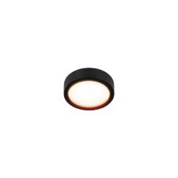 Plafon LED Luz calida 6W Negro Illux