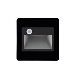 Lampara de Pared LED Luz cálida 1.5W Negro Illux
