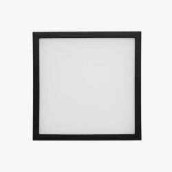 Plafon LED Luz calida 6W Negro Illux