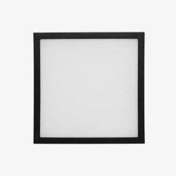 Plafon LED Luz calida 6W Negro Illux