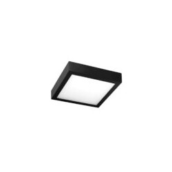 Plafon LED Luz calida 6W Negro Illux