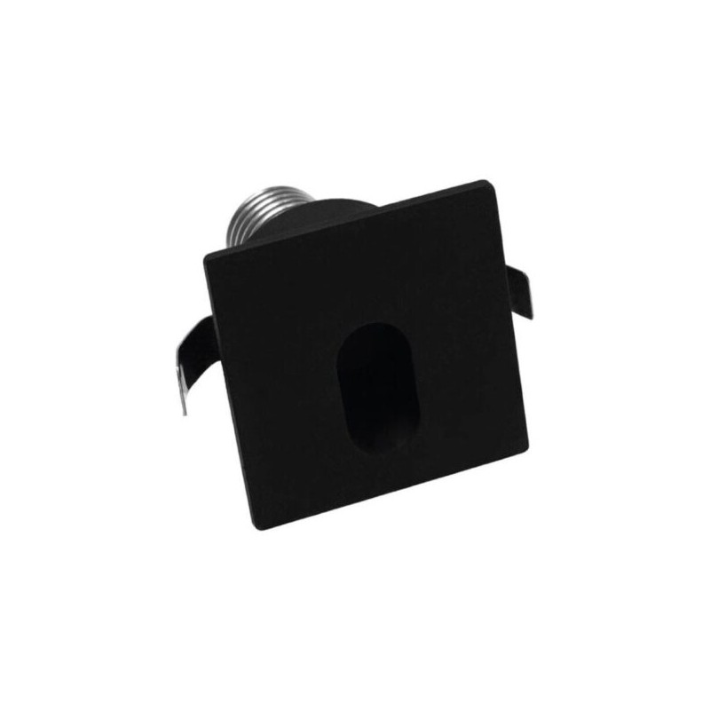 Lampara de pared LED Luz cálida 1W Negro Illux