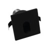 Lampara de pared LED Luz cálida 1W Negro Illux