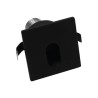 Lampara de pared LED Luz cálida 1W Negro Illux