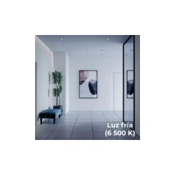 Plafon LED Luz Fria 6w Negro Illux