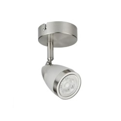 Lámpara de techo dirigible GU10 6W Satinado Tecnolite