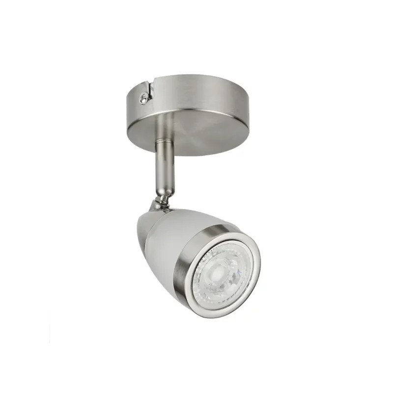 Lámpara de techo dirigible GU10 6W Satinado Tecnolite