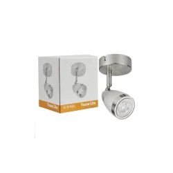 Lámpara de techo dirigible GU10 6W Satinado Tecnolite