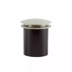 Empotrado LED a piso Luz cálida 1W Gris Tecnolite