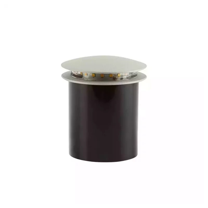 Empotrado LED a piso Luz cálida 1W Gris Tecnolite