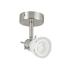 Lámpara de techo dirigible GU10 6W Satinado Tecnolite