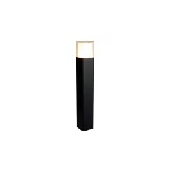 Lámpara tipo poste LED Luz cálida 13W Negro Obelix II Tecnolite