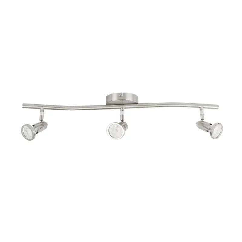 Lámpara de techo triple dirigible (GU10 x3) 18W Satinado Tecnolite