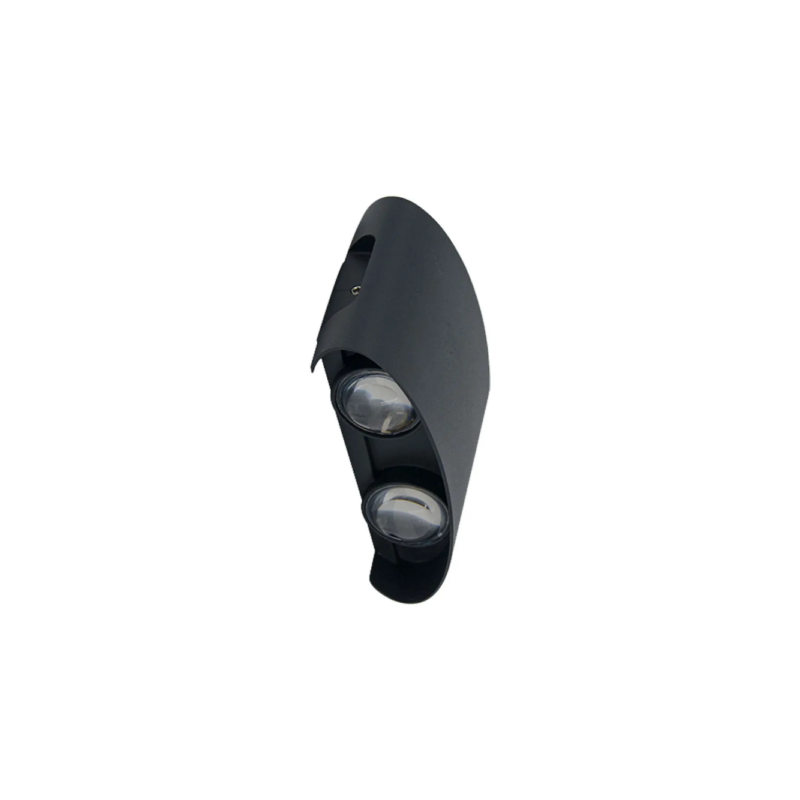 Lámpara LED de Sobreponer en Muro Luz Cálida color Negro 4W Illux