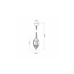 Farol colgante E27 Blanco 60W Tecnolite