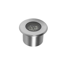 Lámpara de piso LED Luz blanca 5W Gris Illux