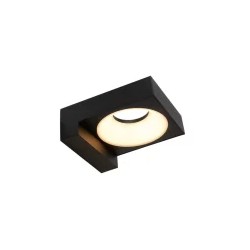 Lámpara de pared exterior LED Luz cálida 8W Negro Tecnolite