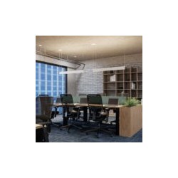 Lampara Colgante LED Luz Calida 40W Blanco Illux