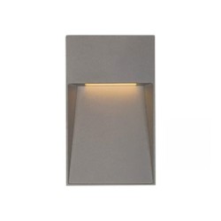 Lampara de pared LED Luz calida 5W Gris Tecnolite