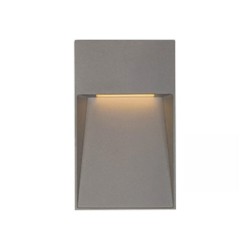 Lampara de pared LED Luz calida 5W Gris Tecnolite