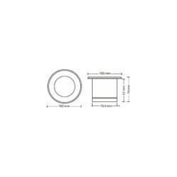 Lampara de Piso LED Luz calidad 8W Plateado Illux