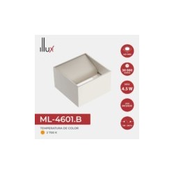 Lámpara de pared SMD LED Luz cálida de cortesía 4.5W Blanco Illux