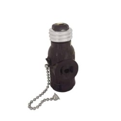 Portalámpara ladrón con cadena Café Illux