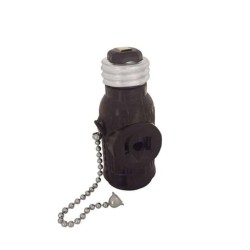 Portalámpara ladrón con cadena Café Illux