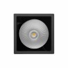 Lampara de Techo spot LED Luz calida 8W Negro Illux