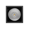 Lampara de Techo spot LED Luz calida 8W Negro Illux