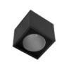 Lampara de Techo spot LED Luz calida 8W Negro Illux