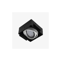 Lampara empotrar LED Luz calida Negro Illux