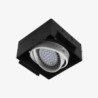 Lampara empotrar LED Luz calida Negro Illux