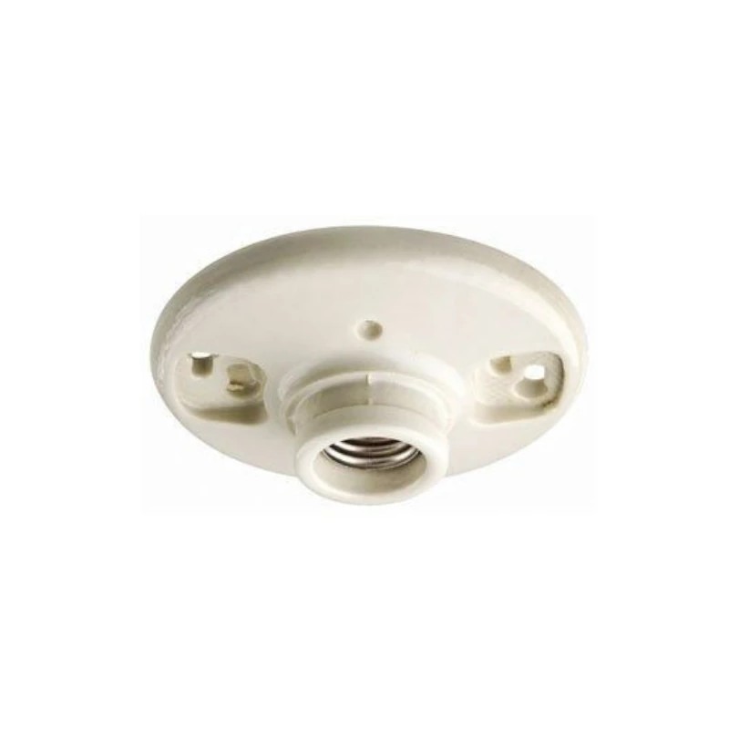 PortaLámparas de porcelana y base mediana | Color blanco | Leviton